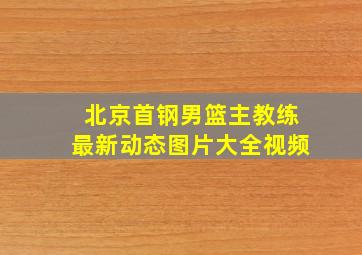 北京首钢男篮主教练最新动态图片大全视频