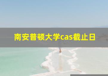 南安普顿大学cas截止日