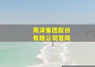 南泽集团股份有限公司官网