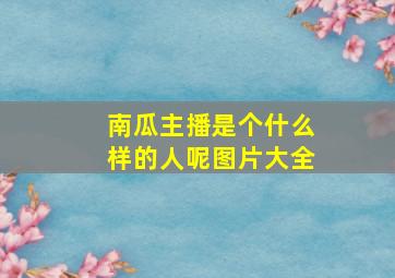 南瓜主播是个什么样的人呢图片大全