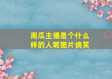 南瓜主播是个什么样的人呢图片搞笑