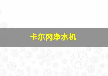 卡尔冈净水机