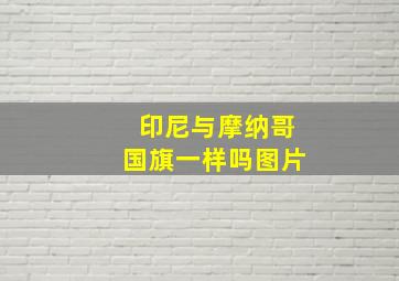 印尼与摩纳哥国旗一样吗图片