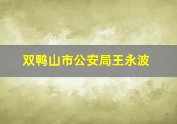 双鸭山市公安局王永波