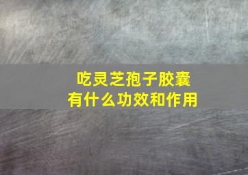 吃灵芝孢子胶囊有什么功效和作用