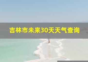 吉林市未来30天天气查询