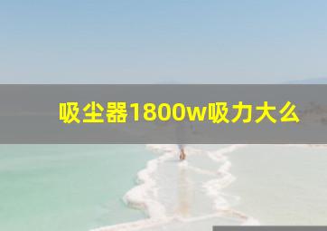 吸尘器1800w吸力大么