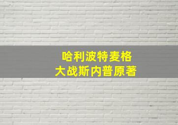 哈利波特麦格大战斯内普原著