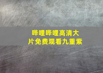 哔哩哔哩高清大片免费观看九重紫