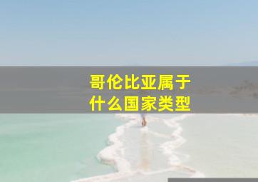 哥伦比亚属于什么国家类型