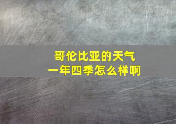 哥伦比亚的天气一年四季怎么样啊