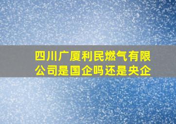 四川广厦利民燃气有限公司是国企吗还是央企