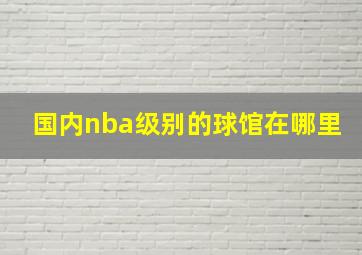 国内nba级别的球馆在哪里