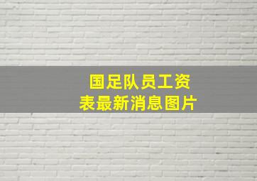 国足队员工资表最新消息图片