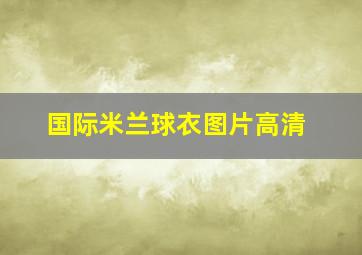 国际米兰球衣图片高清