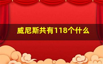 威尼斯共有118个什么