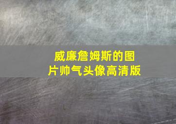 威廉詹姆斯的图片帅气头像高清版