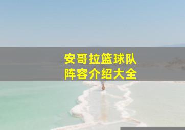 安哥拉篮球队阵容介绍大全