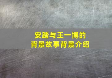 安踏与王一博的背景故事背景介绍