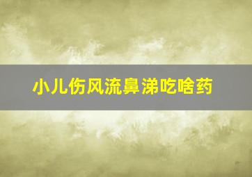 小儿伤风流鼻涕吃啥药