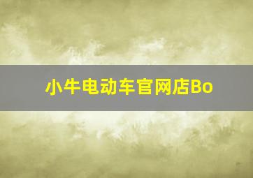 小牛电动车官网店Bo