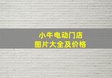 小牛电动门店图片大全及价格