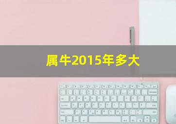 属牛2015年多大