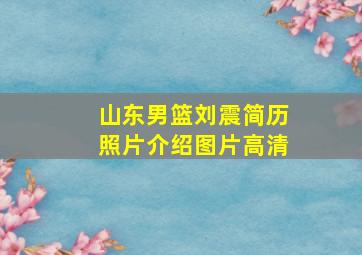 山东男篮刘震简历照片介绍图片高清