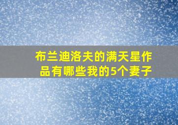 布兰迪洛夫的满天星作品有哪些我的5个妻子