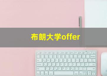 布朗大学offer