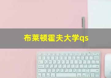 布莱顿霍夫大学qs