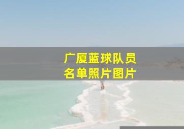 广厦蓝球队员名单照片图片