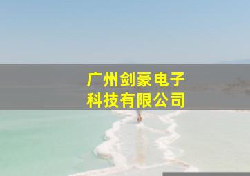 广州剑豪电子科技有限公司