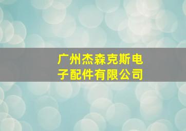 广州杰森克斯电子配件有限公司