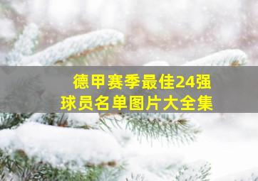 德甲赛季最佳24强球员名单图片大全集