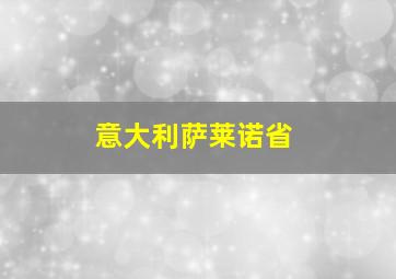 意大利萨莱诺省