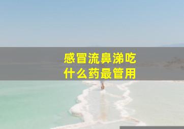 感冒流鼻涕吃什么药最管用