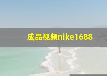 成品视频nike1688