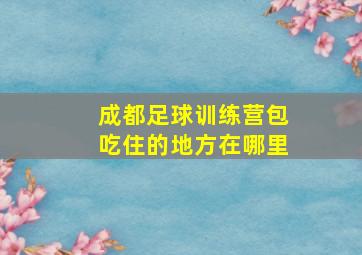 成都足球训练营包吃住的地方在哪里