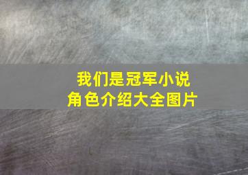 我们是冠军小说角色介绍大全图片