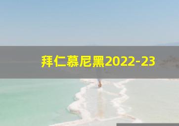 拜仁慕尼黑2022-23