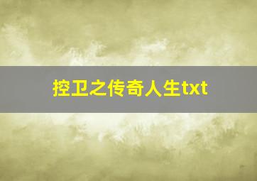 控卫之传奇人生txt