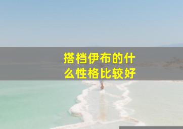 搭档伊布的什么性格比较好