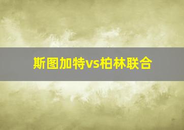 斯图加特vs柏林联合