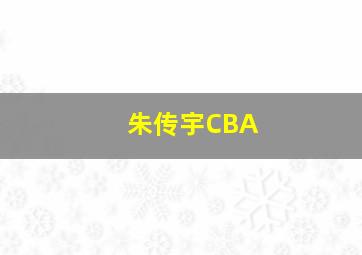 朱传宇CBA