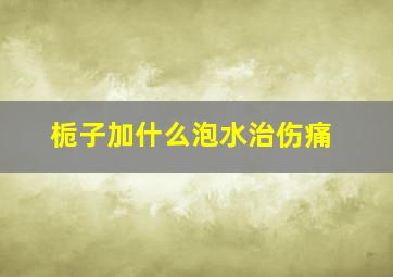 栀子加什么泡水治伤痛