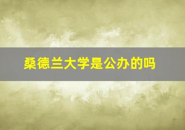 桑德兰大学是公办的吗