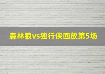 森林狼vs独行侠回放第5场