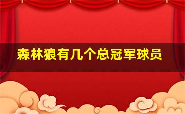 森林狼有几个总冠军球员