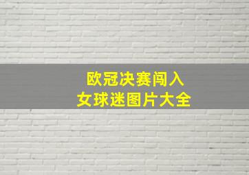 欧冠决赛闯入女球迷图片大全